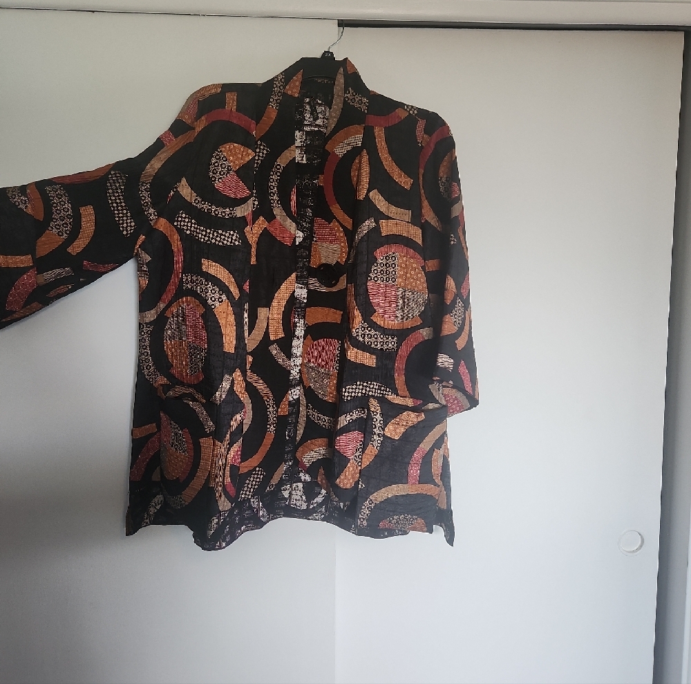 Ic Collection Multicolor Patterned Blazer - image 3